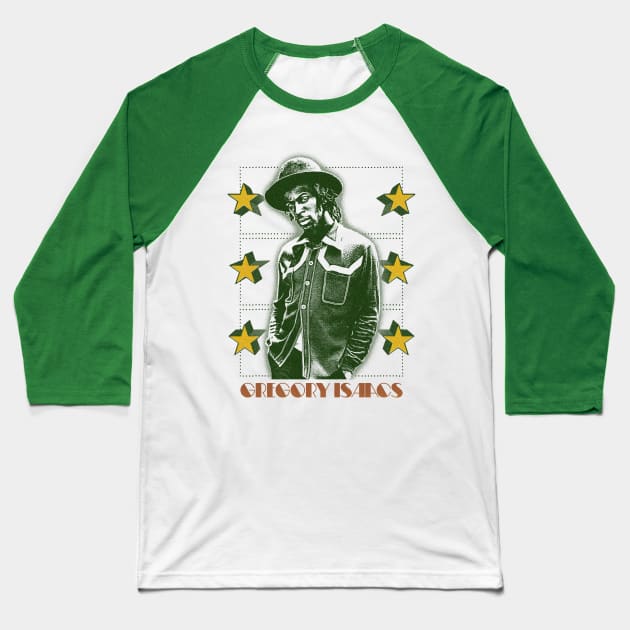 Gregory Isaacs - Original Retro Fan Art Baseball T-Shirt by DankFutura